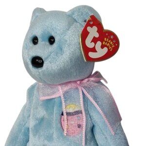 Ty Beanie Babies Eggs II Blue Bunny Stuffed Animal Plush Toy Easter 2001